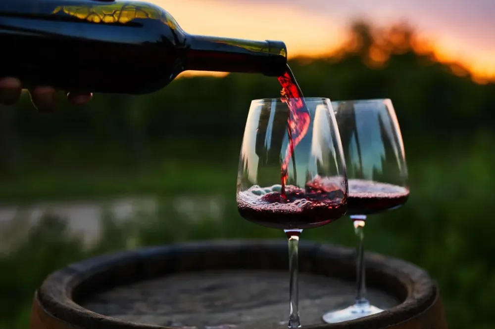 Vin rouge à Ruffey-sur-Seille